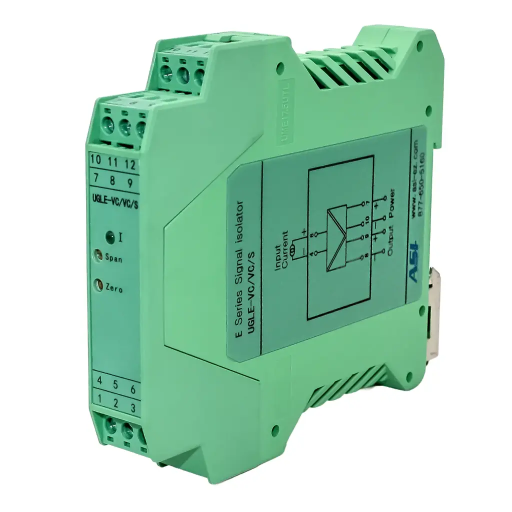4-20mA Signal Isolator, 1 Channel, Loop Powered, DIN Rail ...